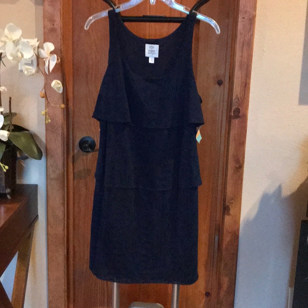 Navy Tiered Dress